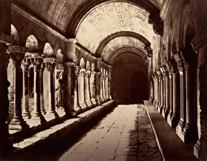 Medieval Christian Buildings Prints: Arles, Cloitre St. Trophime, ca. 1861. Creator: Edouard Baldus