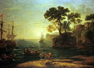 Arrival of Aeneas in Italy, the Dawn of the Roman Empire, (c1620-1680?) Arrival of Aeneas in Italy, the Dawn of the Roman Empire, (c1620-1680?)
