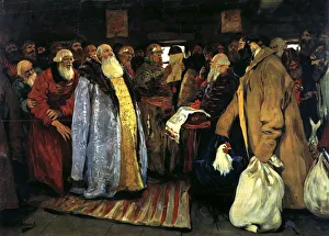 Motherly Love Painting Prints: Arrival of a voivode, 1907