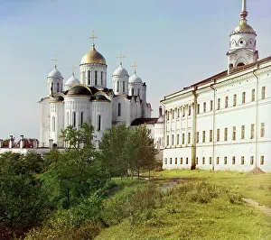 Golden Dome Architecture Prints: Assumption Cathedral from the eastern side