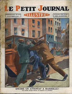 1929 Marseille Bank Robbery Print