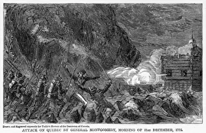 General Montgomery Prints: Attack on Quebec by General Montgomery, Morning of 31st December, 1755, (1877)