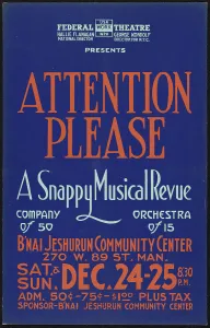 US Performing Arts History Prints: Attention Please, [193-]. Creator: Unknown