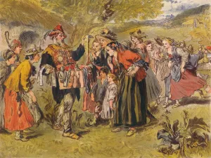 Autolycus Sings in The Winter's Tale Print, c1875