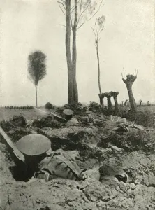 British Army Trenches Prints: Awaiting the Attack, (1919). Creator: Unknown