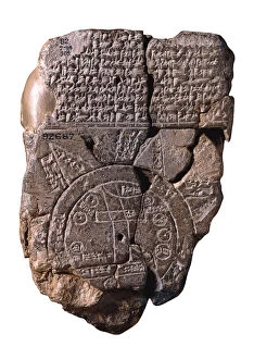 Archaeology Collection: The Babylonian Map of the World, c. 510-c. 500 BC. Artist: Assyrian Art
