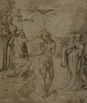 Heritage Images Print: Baptism of Christ, n.d