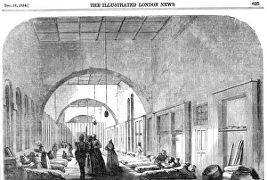 The barrack hospital at Scutari during the Crimean War, 1854 The barrack hospital at Scutari during the Crimean War, 1854