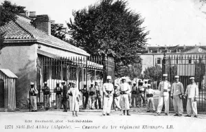 Barracks of the 1st Regiment of the French Foreign Legion, Sidi Bel Abbes, Algeria, 1907 Barracks of the 1st Regiment of the French Foreign Legion, Sidi Bel Abbes, Algeria, 1907