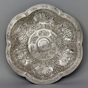 Ornate Basin Print, 1618: Aristocratic Handwashing Vessel
