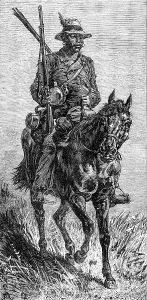 British Imperialism In Africa Prints: A Basuto scout, 1881. Creator: Unknown