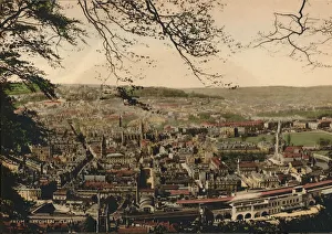 Bath England Prints: Bath from Beechen Cliff, c1925
