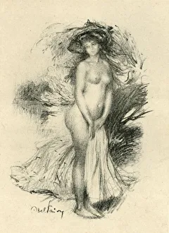 French Nude Art Prints: Bather, 1903. Creator: Unknown