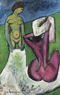 Russian Avant Garde Painting Prints: The bathers, 1911