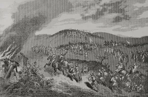 Iberian Peninsula History Prints: Battle of Calatanazor, (July 1002), Iberian peninsula, 1890. Creator: Unknown