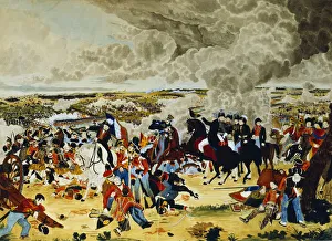 Battle Of Waterloo Prints: Print of the Duke of Wellington at the Battle of Waterloo