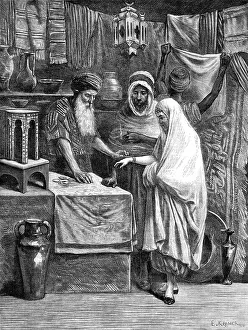 A bazaar in Algiers, 1881. Creator: Unknown