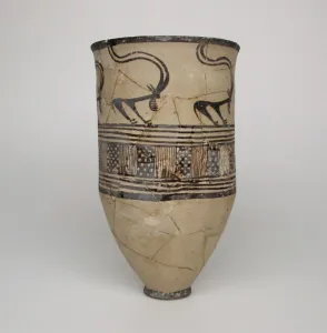 Persian Decorative Arts Prints: Beaker, 2nd half of the 4th millenium BCE. Creator: Unknown