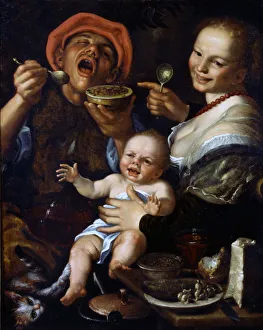 Mannerism Oil On Canvas Prints: The Bean Eater