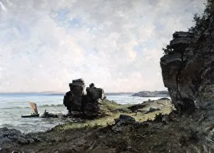 A Beautiful Morning at the Coast of Brittany, 1882. Artist: Emmanuel Lansyer A Beautiful Morning at the Coast of Brittany, 1882. Artist: Emmanuel Lansyer