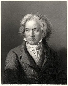 Beethoven, 19th century. Artist: William Holl Beethoven, 19th century. Artist: William Holl