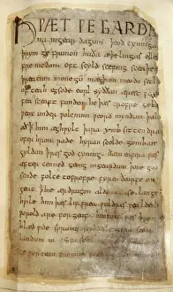 Print of The beginning of Beowulf, c1000