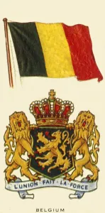 Belgian Flag Prints: Belgium, c1935. Creator: Unknown