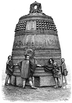 A bell from the Shiba quarter, Tokyo, Japan, 1895.Artist: Armand Kohl A bell from the Shiba quarter, Tokyo, Japan, 1895.Artist: Armand Kohl