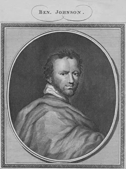 Monochrome Portrait Of A Man Prints: Ben Johnson, 1785. Creator: Unknown