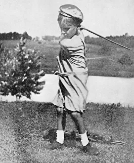 Young Golfer Prints: Bobby Jones as a boy, c1910