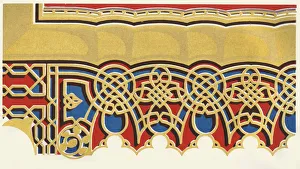 Alhambra Interior Decoration Prints: Border of Arches, 1907. Creator: Unknown