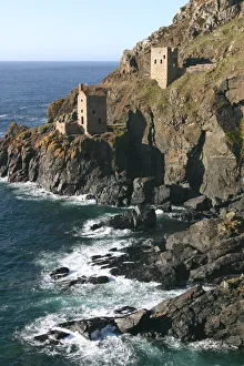Botallack Mine Engine Houses, Cornwall Print
