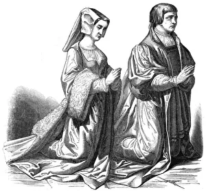 The bourgeoisie of Gand praying, 15th century (1846) The bourgeoisie of Gand praying, 15th century (1846)