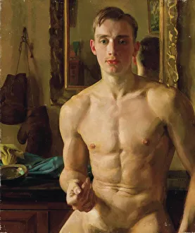 The Boxer. Portrait of Boris Snezhkovsky, 1933 The Boxer. Portrait of Boris Snezhkovsky, 1933