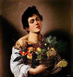 Galleria Borghese Rome Prints: Boy with a Basket of Fruit