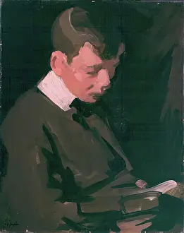Samuel John Peploe Prints: Boy Reading, c1903. Creator: Samuel John Peploe
