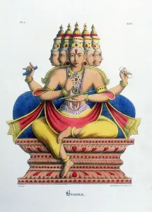 Brahma, first god of the Hindu trinity (trimurti), and creator of the universe Brahma, first god of the Hindu trinity (trimurti), and creator of the universe