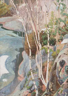 Finnish Landscape Painting Prints: Breaking ice, 1916