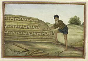 Asian Heritage Images Prints: A brickmaker, 1825. Creator: Anon