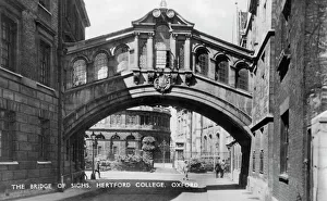 Early 20th Century Print of The Bridge of Sighs, Oxford