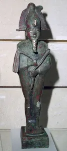 Ancient Egyptian Deity Prints: Bronze statuette of Osiris