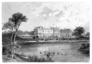 Buckingham Palace, London, 1899.Artist: Edward Paxman Brandard Buckingham Palace, London, 1899.Artist: Edward Paxman Brandard