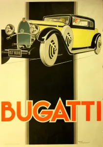 Vintage Vehicle Collection Prints: Bugatti, 1930