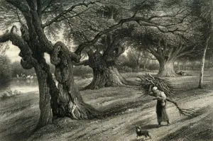 At Burnham Beeches, c1870 Print