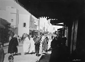 Busy street, Rabat, Morocco, c1920s-c1930s(?) Busy street, Rabat, Morocco, c1920s-c1930s(?)