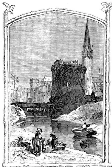 British Newspaper Prints: Caen, 1858. Creator: Unknown