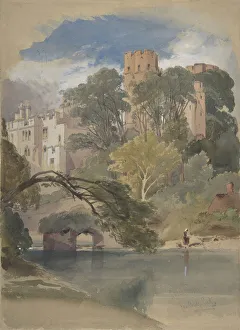 Caesars Tower, Warwick Castle Print, ca. 1850