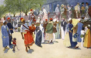 North African Street Scene Prints: Cairo Curios, or The Shepheards Flock, 1908. Artist: Lance Thackeray