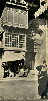 Cairo Architecture Prints: Cairo - A Typical Native House, c1918-c1939. Creator: Unknown