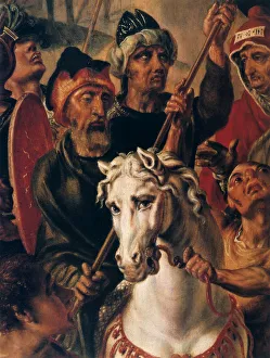 Calvary, detail from centre panel, 1545-1550. Artist: Maerten van Heemskerck Calvary, detail from centre panel, 1545-1550. Artist: Maerten van Heemskerck